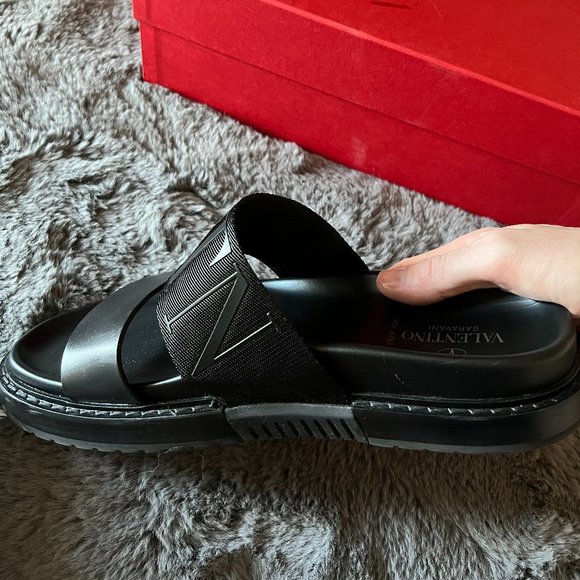 Valentino Garavani Black Slide Sandals main image 4